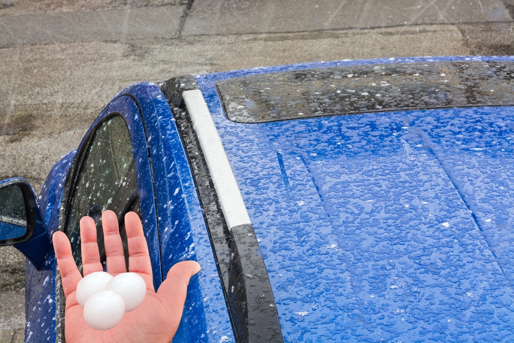 classic car hail damage